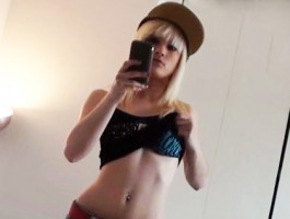 Taking Selfies Of Her Hot Teen Body