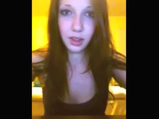 Caught this teen going wild on her webcam