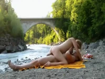 Busty wife fucked by the river!