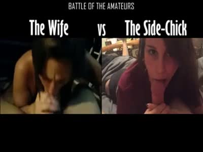 The Wife Vs The Side Chick - Real Girlfriend Porn