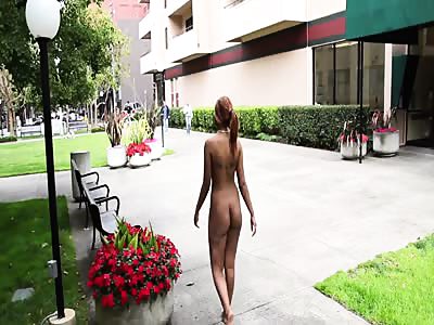 Black Woman Fully Nude in Public