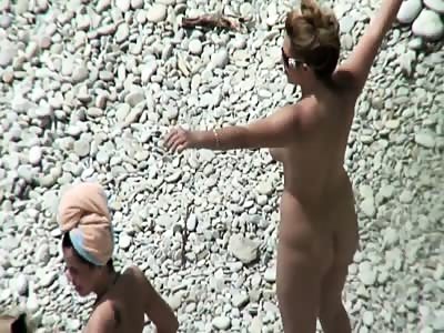 Naked Women Spyied At Nudist Beach By Voyeur