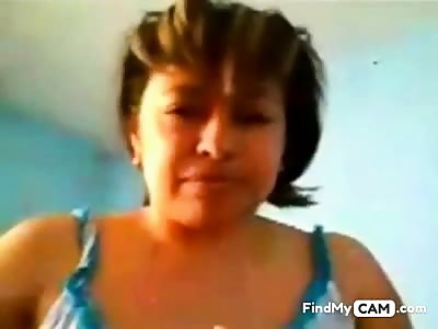 Slut Latin mom show pussy ass and tits