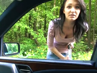 Lost little teen has to fuck her way home